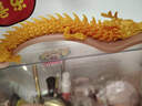 電邁玩具龍多關(guān)節(jié)可動大3d打印關(guān)節(jié)龍中國龍模型玩具擺件十二生肖系列 【30cm】絲綢金龍 龍須 可沉水 曬單實拍圖