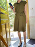 clotho Rennie品牌女裝襯衫連衣裙女夏季2025新款氣質(zhì)收腰遮肚顯瘦韓版休閑裙子 圖片色 M 曬單實(shí)拍圖