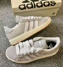 adidas「面包鞋」GRAND COURT BASE 00s休閑低幫板鞋男女阿迪達斯   淺褐/漢玉白/蒸汽灰   41 曬單實(shí)拍圖