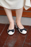 百麗（Belle）媽媽鞋高跟單鞋女商場(chǎng)同真皮淺口單鞋B5T1DCQ4 米白 36 (230mm) 曬單實(shí)拍圖