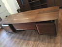 唐漢禮居（TONDYLIVE）實(shí)木老板桌總裁桌新中式大班臺辦公桌簡(jiǎn)約現代桌椅組合烤漆胡桃木經(jīng)理桌 2.8米老板桌 曬單實(shí)拍圖