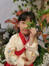 愛寶適兒童漢服表演男女童國學(xué)服古裝小學(xué)生中國風(fēng)三字經(jīng)古裝團(tuán)體演出服 鳳紋朱裙 130 【建議身高120-130cm】 曬單實拍圖