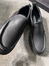 老爺車（WECKER）高檔商務(wù)休閑皮鞋男頭層牛皮男鞋軟皮軟底爸爸鞋子男中老年男皮鞋 22702黑色 41 曬單實(shí)拍圖