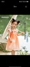 MQDMINI童裝女童漢服兒童連衣裙夏季國(guó)風(fēng)甜美裙子送禮演出服 蓮花小兔 曬單實(shí)拍圖