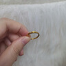 中國黃金（CHINA GOLD）莫比烏斯環(huán)黃金戒指女足金情侶對戒指環(huán)七夕情人節(jié)禮物送女朋友 足金交織開口戒指-女戒約1.62g【紀(jì)念品】 曬單實拍圖