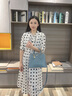 NINE WEST明星同款包包女包奢侈品牌2025新款大容量手提包女士斜挎包送老婆 藍(lán)色【底長28包寬13包高20】 曬單實(shí)拍圖