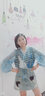 兩三事梵高文藝 油畫長袖襯衫女2025春季新款印花襯衣藍(lán)色上衣都靈之馬 藍(lán)色 S 曬單實(shí)拍圖