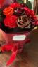 初朵 11朵红玫瑰康乃馨鲜香皂花束同城配送520情人节礼物生日送女朋友 实拍图