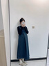 苒琦媽咪孕婦春秋裝2025新款套裝時尚法式連衣裙秋冬季背帶裙子秋款兩件套 背帶裙（單件） XL 曬單實拍圖