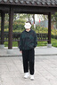 衣典零一（LEDIALYI）時(shí)尚洋氣質(zhì)休閑褲套裝女裝2025春秋季新款小個(gè)子直筒寬松闊腿褲子 綠花+黑色褲 M （建議98-116斤） 曬單實(shí)拍圖