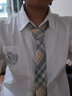 GQWWQX手打領(lǐng)帶JKDK制服日系學(xué)院風(fēng)領(lǐng)帶男窄女生格子jk領(lǐng)帶 翠綠色 檸檬海鹽-手打款 曬單實(shí)拍圖
