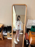 SMFK 黑夜之花古典襯衫寬松版襯衫外套CP003B/CP003W鞠婧祎同款 天空白 S 曬單實(shí)拍圖