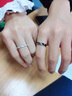 中國黃金枯木逢春情侶戒指一對男女銀對戒七夕情人節(jié)禮物送女友老婆生日 枯木逢春戒指一對【京速達】 曬單實拍圖