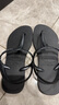 havaianas哈唯納Twist涼鞋女款夏季一字帶海邊休閑可外穿平底鞋子 0090-火耀黑 37 38碼適穿，巴西碼 曬單實(shí)拍圖