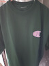 Champion冠軍情侶短袖t恤25春夏新款運動(dòng)休閑純色寬松刺繡上衣 綠色 L 曬單實(shí)拍圖