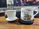溪谷冰種羊脂玉瓷辦公杯帶過(guò)濾內膽茶水分離杯老板杯會(huì )議室水杯 冰種素燒文軒杯【和氣生財】1個(gè)400ml 禮盒裝 曬單實(shí)拍圖