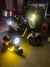 圣貝兒小牛兒童電動車NQiU2迷你電動童車摩托車2-6歲可坐人小孩玩具車 天使白-頂配MP3【含拖斗】 曬單實拍圖