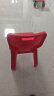 禧天龙塑料凳子家用休闲椅子加厚防滑板凳靠背凳换鞋凳桃红1个装D-2049 实拍图