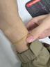 中國黃金（CHINA GOLD）黃金手鏈女足金鳳尾手鏈素金首飾七夕新年節生日禮物送女友老婆 鳳尾手鏈 約2.6g 曬單實(shí)拍圖