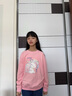 真維斯女童衛(wèi)衣套裝春秋兒童運(yùn)動(dòng)長褲兩件套春裝女孩學(xué)生洋氣春季童裝 粉 J奶茶白兔+黑 J花朵小兔 150 曬單實(shí)拍圖