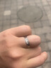周六福（ZLF） S925銀飾情侶戒指男女簡(jiǎn)約潮流銀飾對戒送禮 父親節禮物 女戒15號 曬單實(shí)拍圖