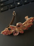 薇施妮（WEISHINI）韓版蝴蝶結(jié)發(fā)夾水晶彈簧夾鑲鉆優(yōu)雅頂夾子一字夾氣質(zhì)成人發(fā)飾 A1949-2輕絲纏-粉色A23-102 曬單實拍圖