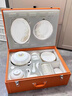 石茗堂品牌輕奢高級碗家用新款景德鎮(zhèn)餐具套裝碗碟套裝家用喬遷新居送禮 大好山河40件簡約配富貴煲 40件套 曬單實拍圖