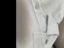 男童免燙白襯衫春秋冬加絨長(cháng)袖純棉兒童演出主持禮服白色襯衣小學(xué)生校服中大童班服 6608單層有口袋 160cm 曬單實(shí)拍圖