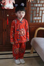 Shining Moment丨金玉滿(mǎn)堂 寶寶周歲禮服純棉兒童漢服紅色新年分體套裝周歲衣服 長(zhǎng)袖上衣&長(zhǎng)褲兩件套 110 曬單實(shí)拍圖