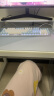 黑爵（AJAZZ）AK35I合金机械键盘 有线机械键盘 游戏机械键盘 PBT键帽 白光 吃鸡键盘 蓝白 茶轴 实拍图
