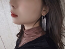 伊燦超仙長款流蘇耳墜女氣質(zhì)小眾網(wǎng)紅耳線2025新款爆款設(shè)計(jì)感高級(jí)耳飾 超仙長款流蘇耳墜銀 曬單實(shí)拍圖