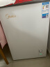 美的（Midea）100升 低霜家用小冷柜 冷藏冷冻冰柜 节能省电母乳保鲜小型冰柜单开门租房用冰箱 BD/BC-100KMD(E) 实拍图