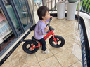 博貝臣兒童平衡車無腳踏自行車2-5歲滑行車1-3歲小孩兩輪滑步車4-6-9歲 充氣輪- 12寸 紅色 -推薦80-110cm 減震充氣輪胎 曬單實拍圖