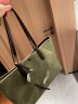 CLEVER & KETCH包包女包托特包大容量手提单肩包新款通勤包 生日礼物送女友 绿色 晒单实拍图