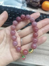 范嘉倫鹽源瑪瑙手鏈女士甜美柿子翡翠輕奢手串女粉色飾品七夕禮物送女友 鹽源瑪瑙 曬單實(shí)拍圖