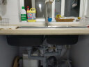 箭牌（ARROW） 厨房水槽双槽 304不锈钢厨房洗菜盆双槽 耐刮蹭台上台下盆大双槽 【C款】78×43cm-含大弯龙头 实拍图