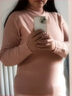 恒源祥100%羊毛衫女秋冬半高領(lǐng)薄款女士毛衣針織打底衫 粉紅 170/92A  曬單實(shí)拍圖