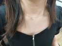 Grace Girl18K金心月項鏈女高級甜美設計愛(ài)心月亮吊墜新年元旦節生日禮物送 18K金心月項鏈+證書(shū)+輕奢禮盒 曬單實(shí)拍圖