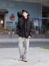 吉普（JEEP）棉服男外套秋冬男羽棉服襖絨服情侶棉襖大衣加厚面包衣服男裝棉衣 黑色 5XL 曬單實拍圖