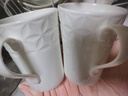 瓷秀源純白唐山骨瓷杯馬克杯水杯咖啡杯辦公室茶杯陶瓷杯子家用logo定制 托爾斯杯430ml（2個(gè)裝） 曬單實(shí)拍圖