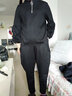 衣典零一時(shí)尚洋氣質(zhì)運動(dòng)兩件套裝女2024春秋季新款女裝中年休閑褲哈倫褲子 黑色 L 曬單實(shí)拍圖