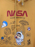 幕后英雄 NASA宇航員春秋季款慵懶風(fēng)加絨潮流學(xué)生長(cháng)袖ins衛衣班服 姜黃-加絨 M(165/88A) 曬單實(shí)拍圖