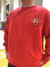 李寧2023春款日進(jìn)斗金男女同款寬松運(yùn)動(dòng)套頭衛(wèi)衣上衣外套 AWDT015 AWDT015-1 朱砂紅 M 曬單實(shí)拍圖