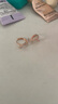 一撇一捺玫瑰金色X線(xiàn)條耳扣女字母耳環(huán)耳釘925銀ins甜美淑女風(fēng) 10210010052 曬單實(shí)拍圖