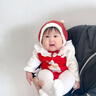 貝娜茜嬰兒帽子秋冬季新生兒胎帽嬰幼兒毛線帽小月齡男女寶寶護(hù)耳帽冬天 毛茸茸-紅色 0-6個(gè)月（37-44CM） 曬單實(shí)拍圖