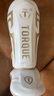 TORQUE 兒童護(hù)腿拳擊散打格斗護(hù)具跆拳道柔術(shù)搏擊連體護(hù)腳背泰拳 白金 L 曬單實(shí)拍圖