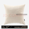 LIVING INC奶油天鵝絨 米白色北歐風(fēng)抱枕簡(jiǎn)約客廳沙發(fā)靠枕墊床上辦公室抱枕 奶油白 45x45cm(不含芯枕套) 曬單實(shí)拍圖