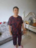 俞兆林媽媽裝夏裝冰絲短袖衣服70-80歲奶奶太太夏季T恤90老年人外婆套裝 藏青色 套裝 XL 建議80-100斤穿 曬單實(shí)拍圖