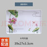 益馨榮 加厚長(cháng)方形密胺托盤(pán)家用點(diǎn)心盤(pán)餃子盤(pán)餐盤(pán)塑料水果盤(pán)茶盤(pán) 大號長(cháng)方形-牡丹花 曬單實(shí)拍圖