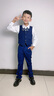 羅蒙兒童西裝套裝花童禮服男童西服小男孩中大童鋼琴演出三件套演 藍色馬甲四件套：馬甲+襯衫+褲子+領(lǐng)結 110 曬單實(shí)拍圖